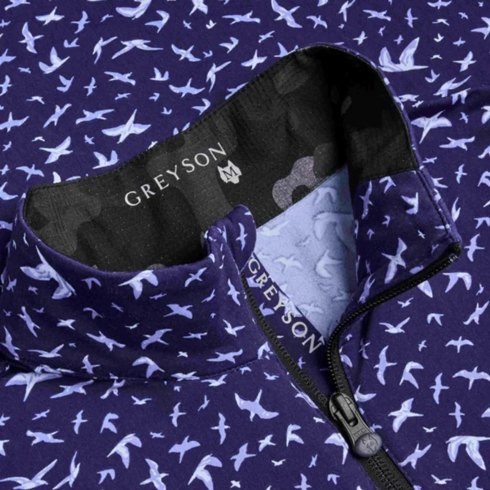 Greyson ISLES OF DEVILS TATE MOCKNECK QUARTER-ZIP NWT $158 - Picture 2 of 6